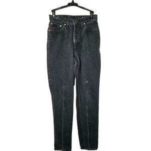 Vintage 90s Levis Juniors Black High Waisted Denim‎ Jeans 9 Streetwear Grunge